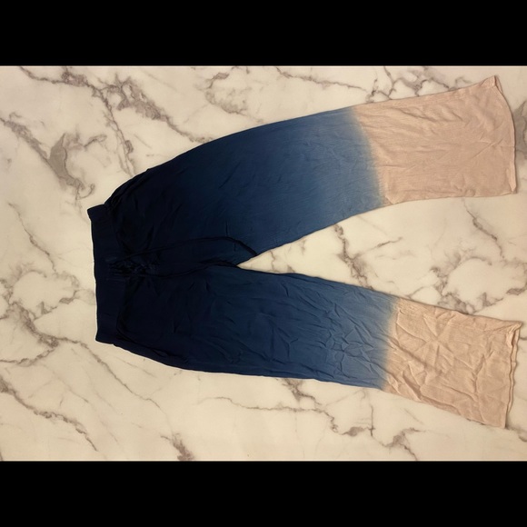Blue/white ombré flowy pants SIZE: S - Picture 2 of 3